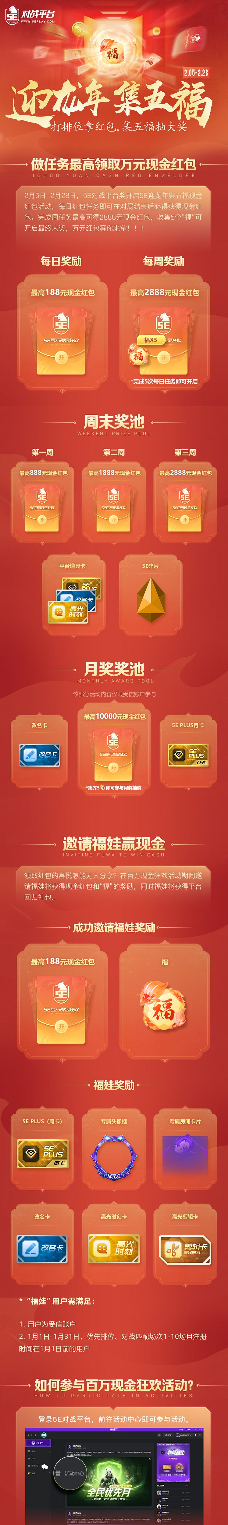 電競人的五福新玩法,5E對戰平台這波殺瘋了 電競人的五福新玩法,5E對戰平台這波殺瘋了