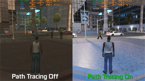 《GTA:SA》RTX mod:4080也難在1440p下穩定60幀 《GTA:SA》RTX mod:4080也難在1440p下穩定60幀