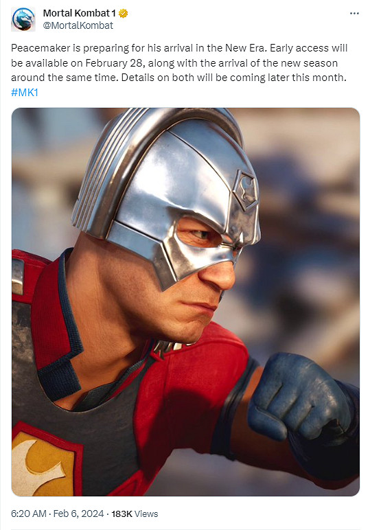 《真人快打1》DLC角色「和平使者」2月28日搶先體驗 《真人快打1》DLC角色「和平使者」2月28日搶先體驗