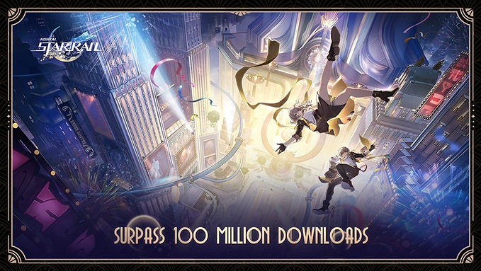 再創新高!《崩壞:星穹鐵道》全球下載量超過1億次! 再創新高!《崩壞:星穹鐵道》全球下載量超過1億次!