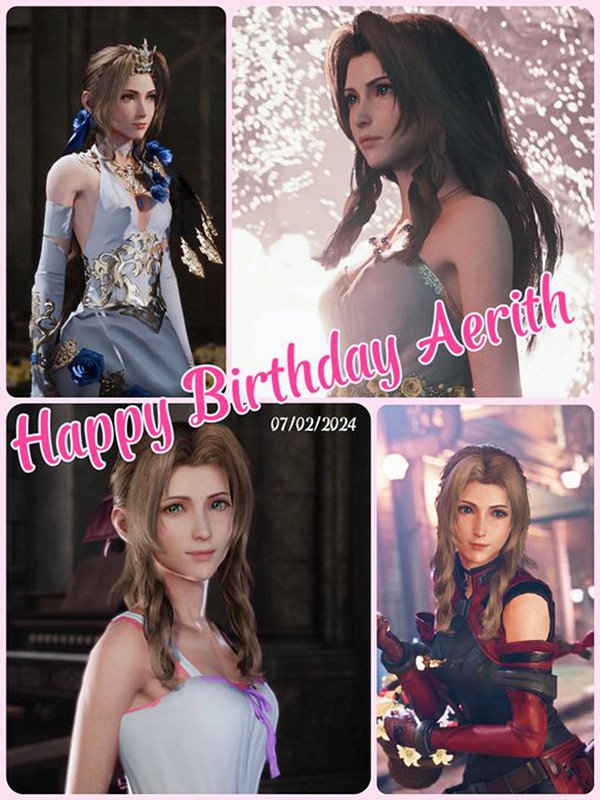 《FF7重生》愛麗絲生日快樂！大量粉絲曬同人圖慶生！