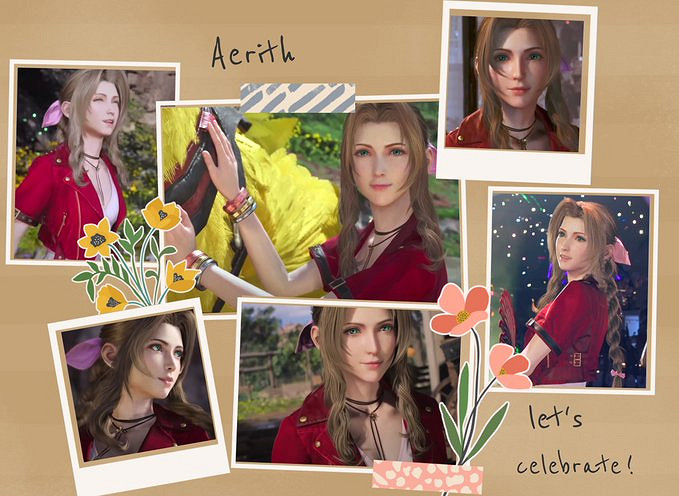 《FF7重生》愛麗絲生日快樂！大量粉絲曬同人圖慶生！