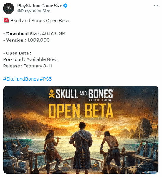 《碧海黑帆》公測版情報發布:容量為40GB 預下載開啟