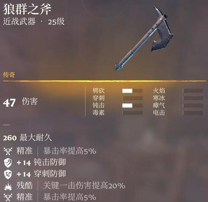 《霧鎖王國》25級傳奇單手斧一覽 《霧鎖王國》25級傳奇單手斧一覽