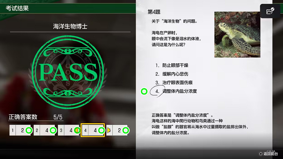 《人中之龍8》大海原考核答案一覽 《人中之龍8》大海原考核答案一覽