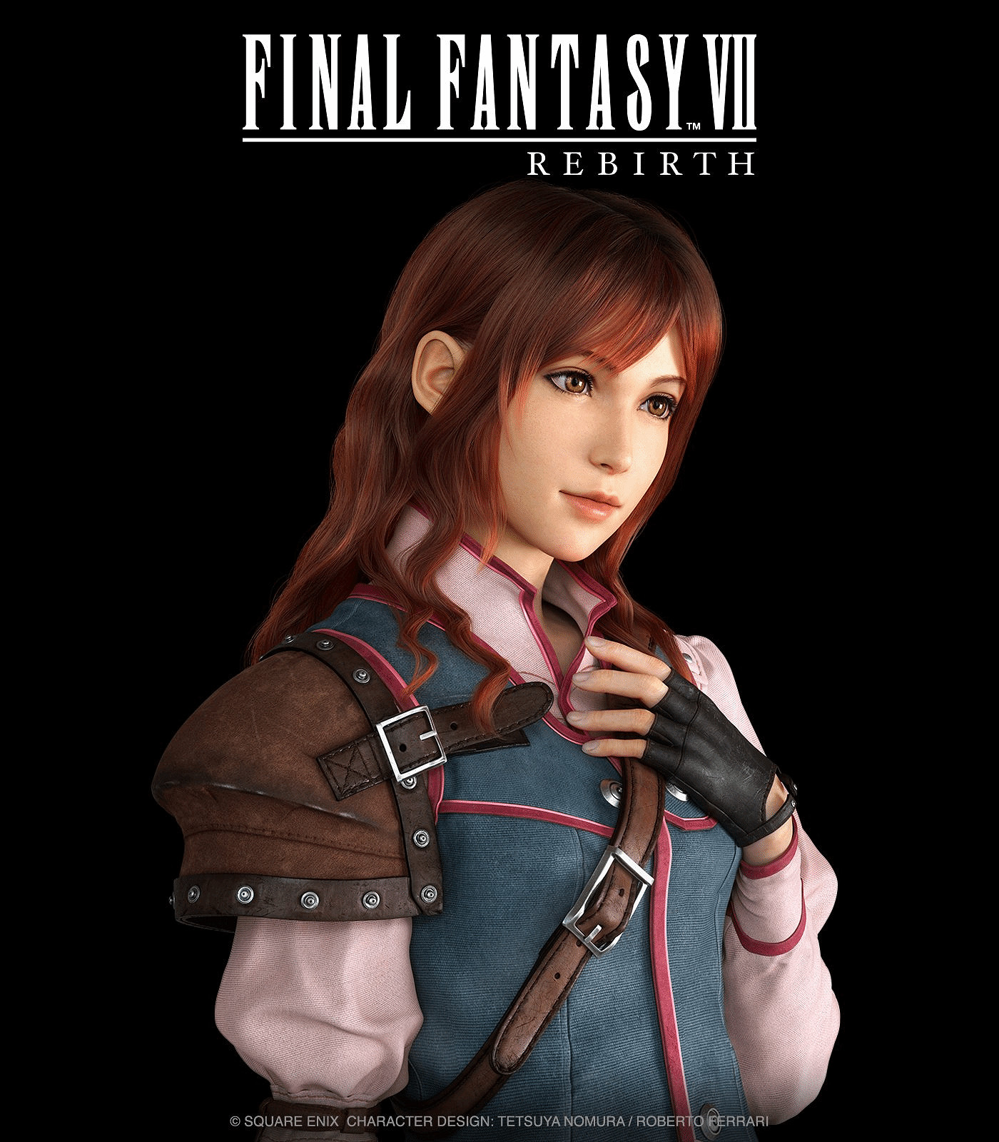 《最終幻想7RE》曝海量角色立繪 紅髮美女一臉嬌羞！