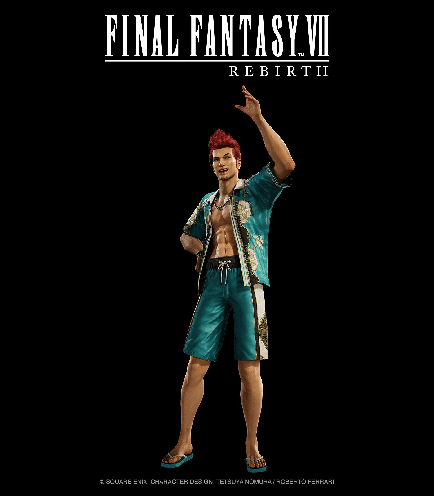 《最終幻想7RE》曝海量角色立繪 紅髮美女一臉嬌羞！