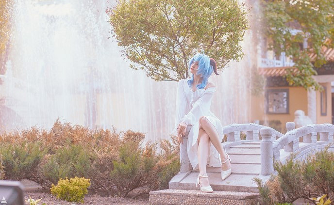 俄羅斯小姐姐COS《原神》甘雨 性感黑絲誘惑動人！@！