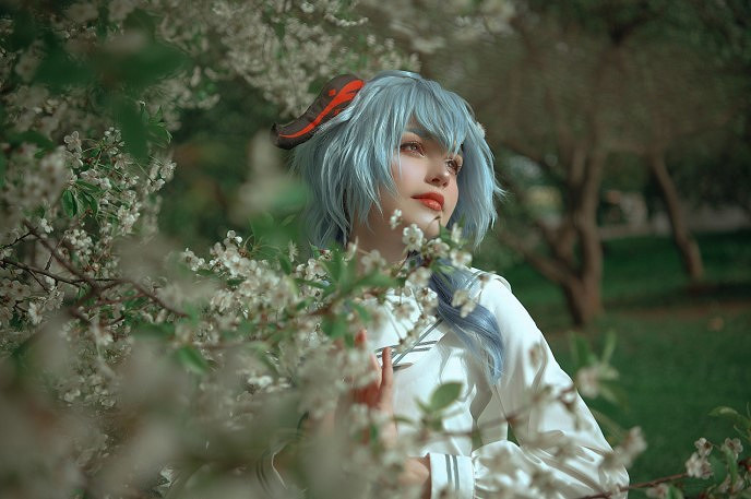 俄羅斯小姐姐COS《原神》甘雨 性感黑絲誘惑動人！@！