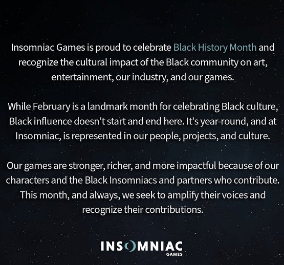 失眠組慶祝&quot;黑人歷史月&quot;:感謝黑人對遊戲業的文化影響