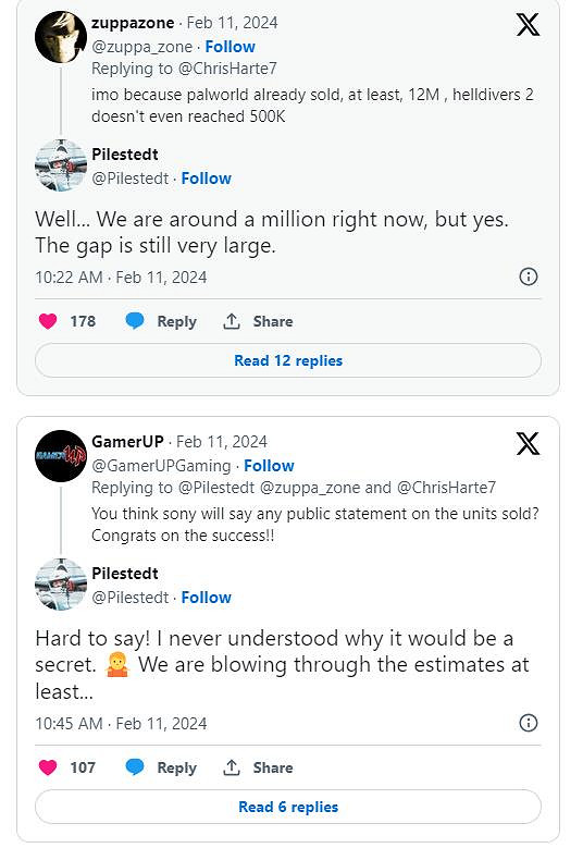 《絕地潛兵2》或已售出100萬!開發商:銷量已超出預期 《絕地潛兵2》或已售出100萬!開發商:銷量已超出預期