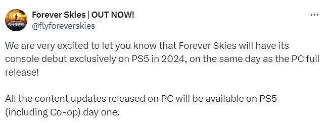 《永恒的天空》將於今年正式發售 首發登陸PS5平台！