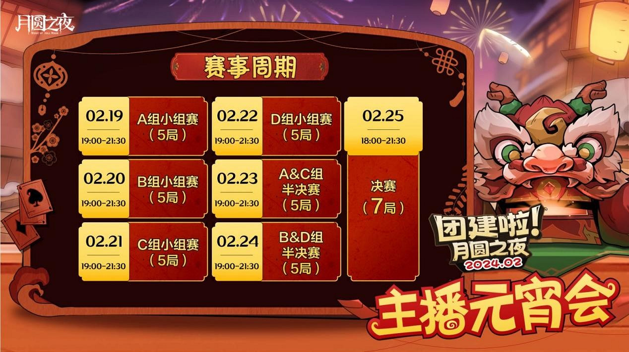 一周對弈，鏖戰元宵《月圓之夜》龍年首度團建開啟
