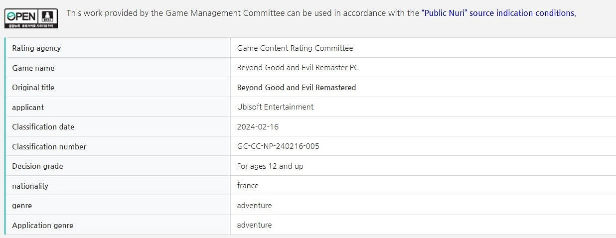 《超越善惡：復刻版》已通過韓國評級：曝今年推出！