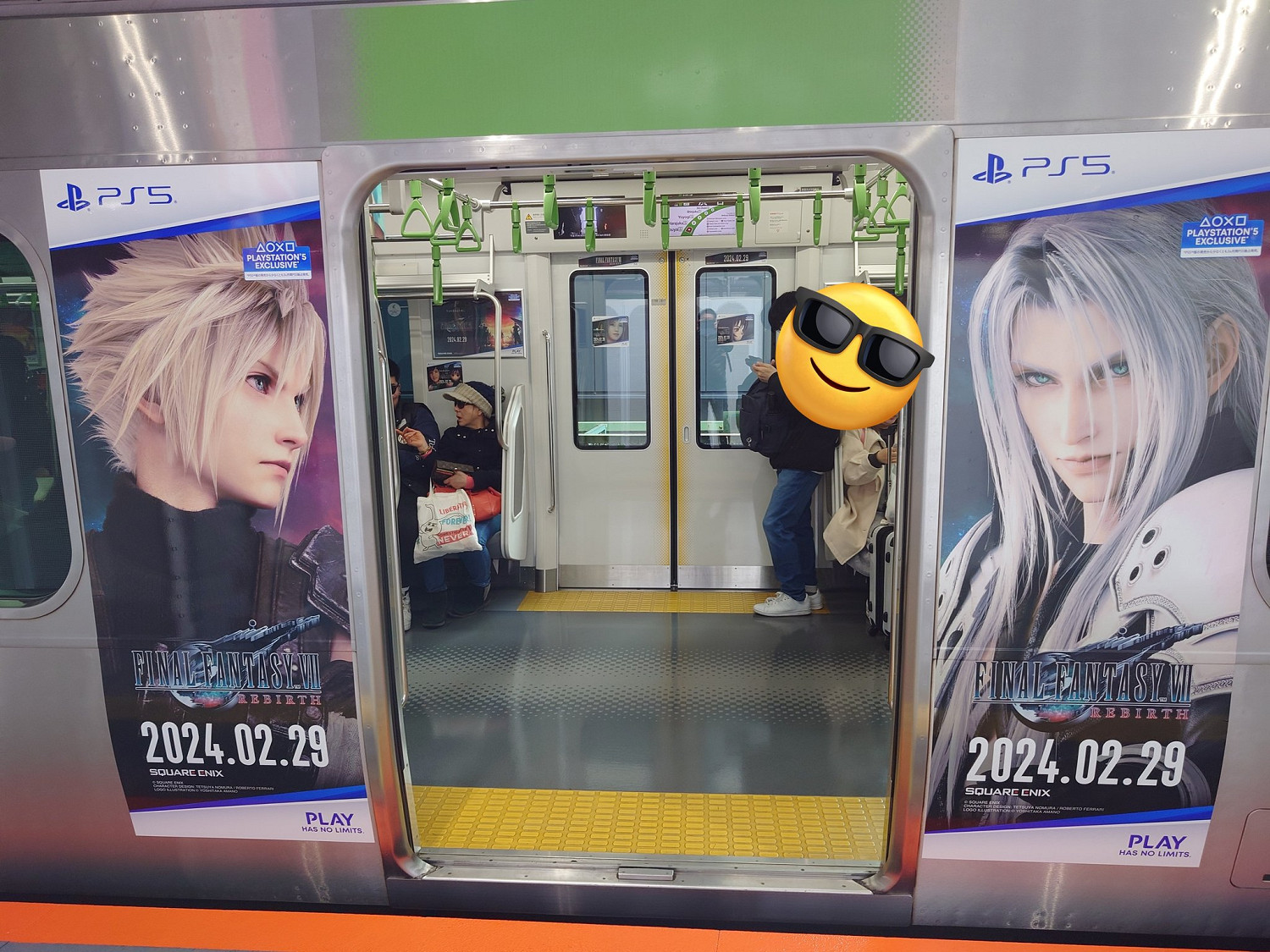 全面覆蓋！粉絲曬出《最終幻想7：重生》地鐵宣傳海報