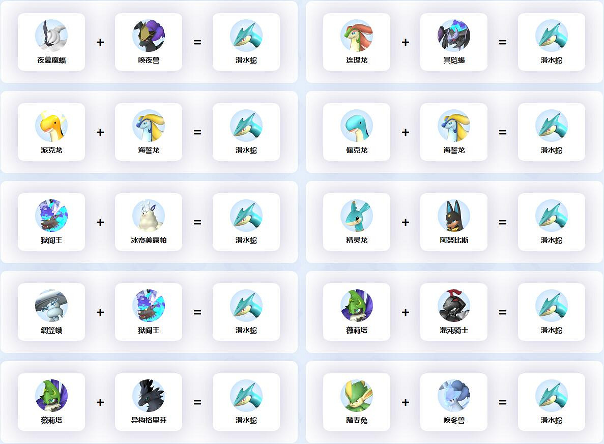 《幻獸帕魯》滑水蛇孵化公式