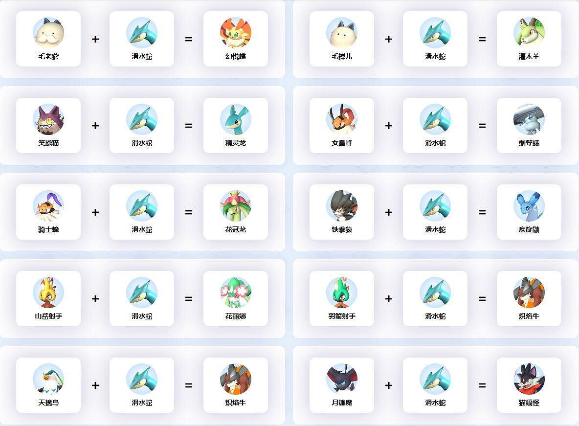 《幻獸帕魯》滑水蛇孵化公式