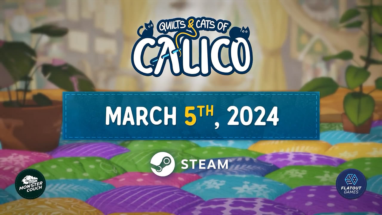 休閒益智遊戲《貓與花毯》Steam發售日公布!支援中文