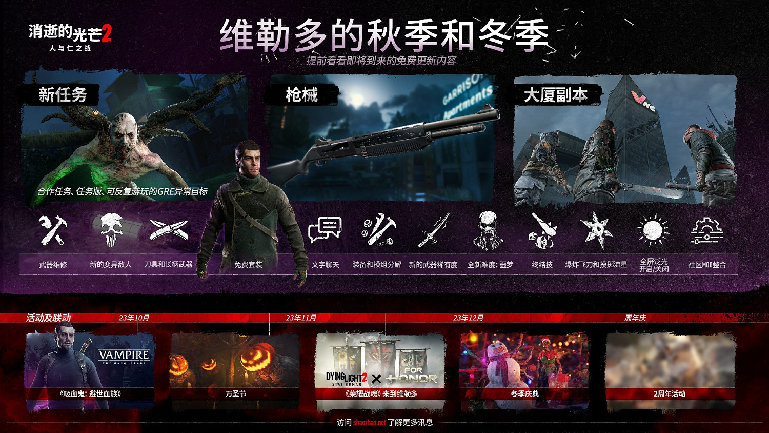 《垂死之光2》秋冬季更新計劃發布 免費提供 《垂死之光2》秋冬季更新計劃發布 免費提供