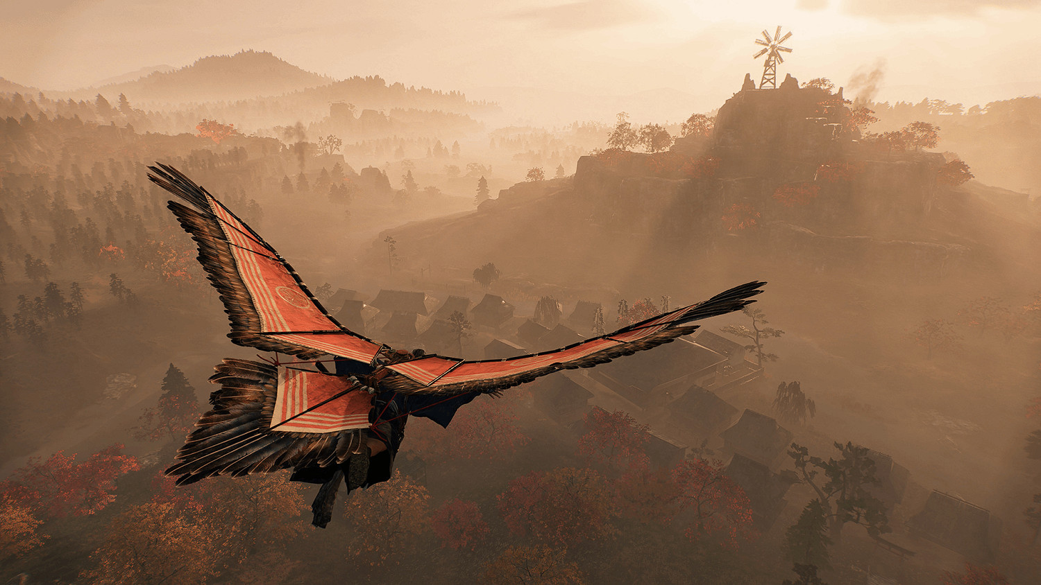 《浪人崛起》玩法介紹：利用鉤繩馬匹滑翔翼自由穿越