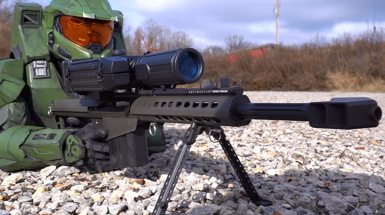 外網博主在現實製作了《最後一戰》中出現的50CAL狙擊步槍