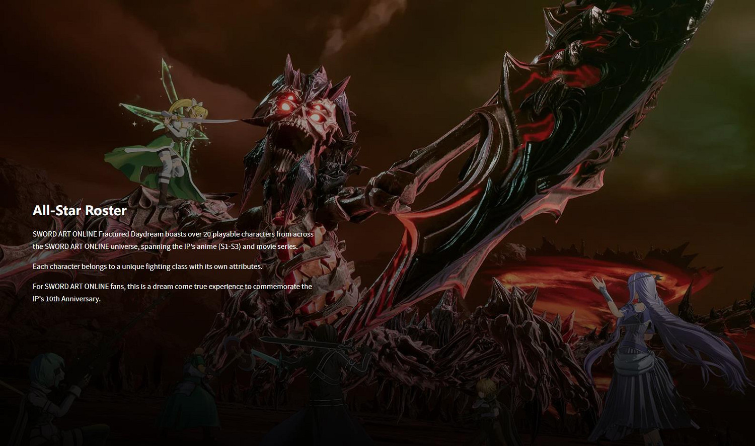 支援20人共鬥 《刀劍神域：碎夢邊境》發布首支預告片