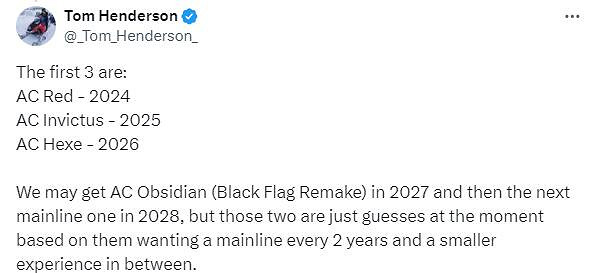 舅舅黨爆料《刺客教條》多款新作發售時間：今年就有！