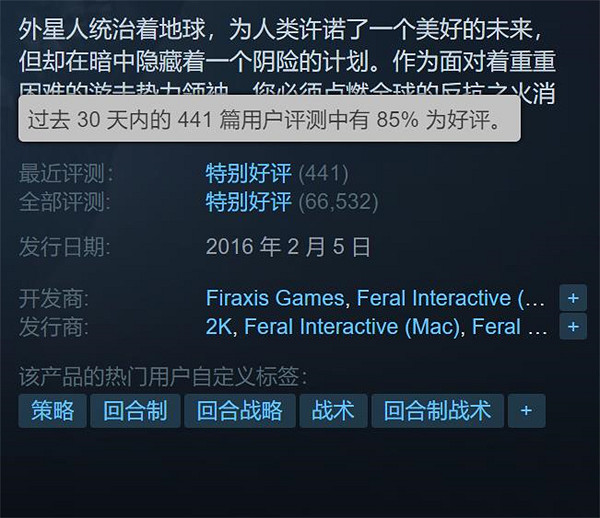 《幽浮2》新史低！Steam原價約新台幣823元現僅需9.5即可入手