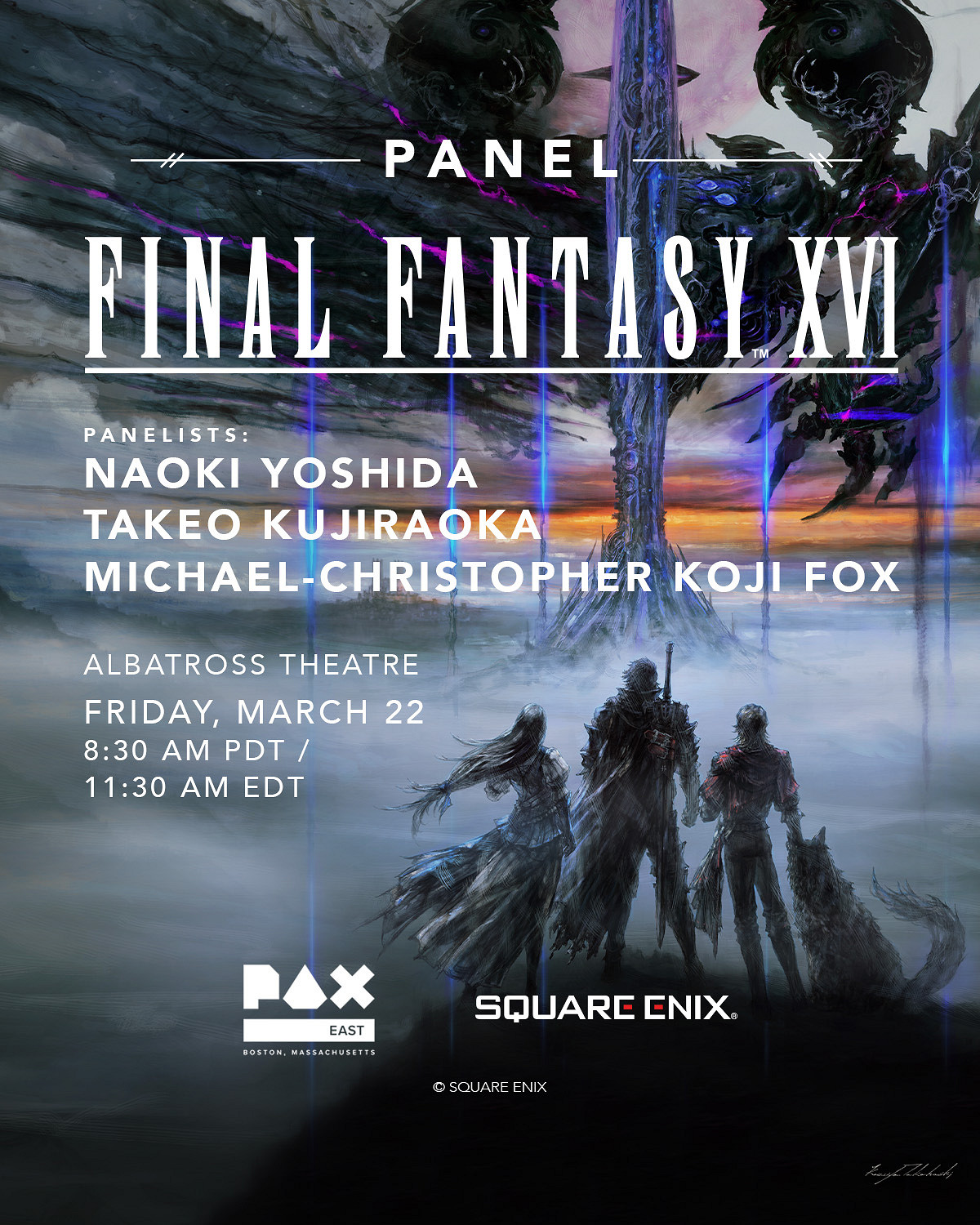 SE官宣《FF14》《FF16》將參加PAX East 2024! SE官宣《FF14》《FF16》將參加PAX East 2024!