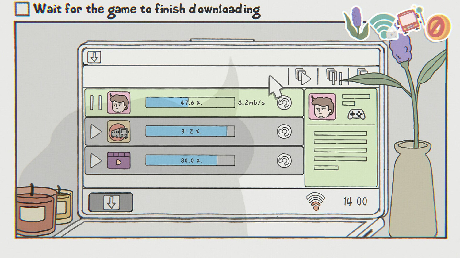 《While Waiting》Steam頁面 發售日期待定