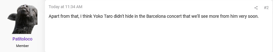 橫尾太郎倫敦音樂會現場暗示《尼爾》新作開發中！