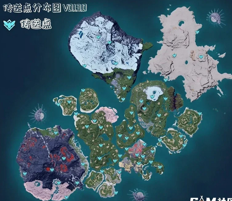 《幻獸帕魯》地圖資源分布圖一覽 《幻獸帕魯》地圖資源分布圖一覽