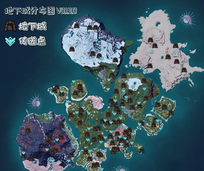 《幻獸帕魯》地圖資源分布圖一覽 《幻獸帕魯》地圖資源分布圖一覽