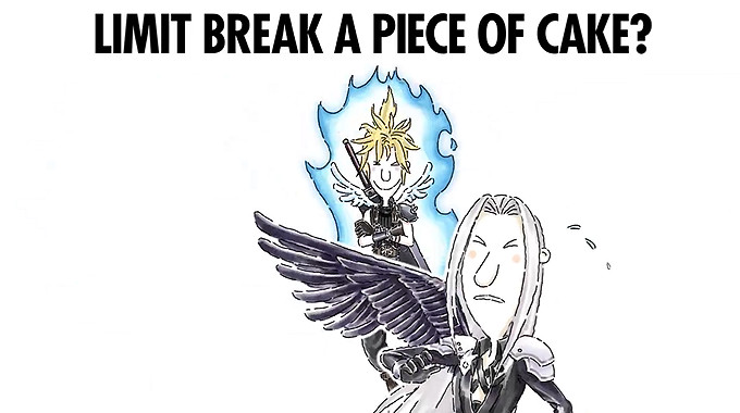 紅牛x《最終幻想7：重生》連動廣告：克勞德十分呆萌