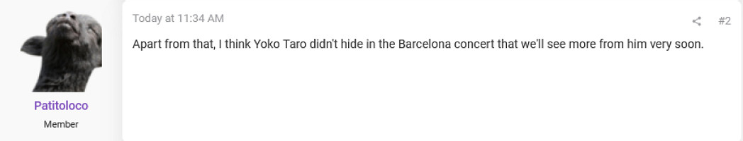 橫尾太郎在倫敦音樂會現場透露《尼爾3》或在製作中 橫尾太郎在倫敦音樂會現場透露《尼爾3》或在製作中