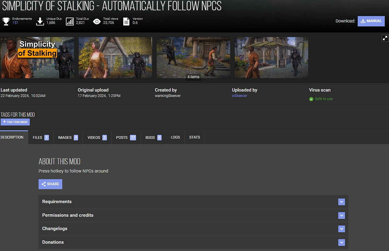 輕鬆遊戲！《上古卷軸5》自動跟隨NPC模組現已發布