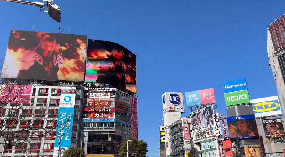 玩家曬出《FF重生》在日本澀谷宣傳廣告：十分震撼！