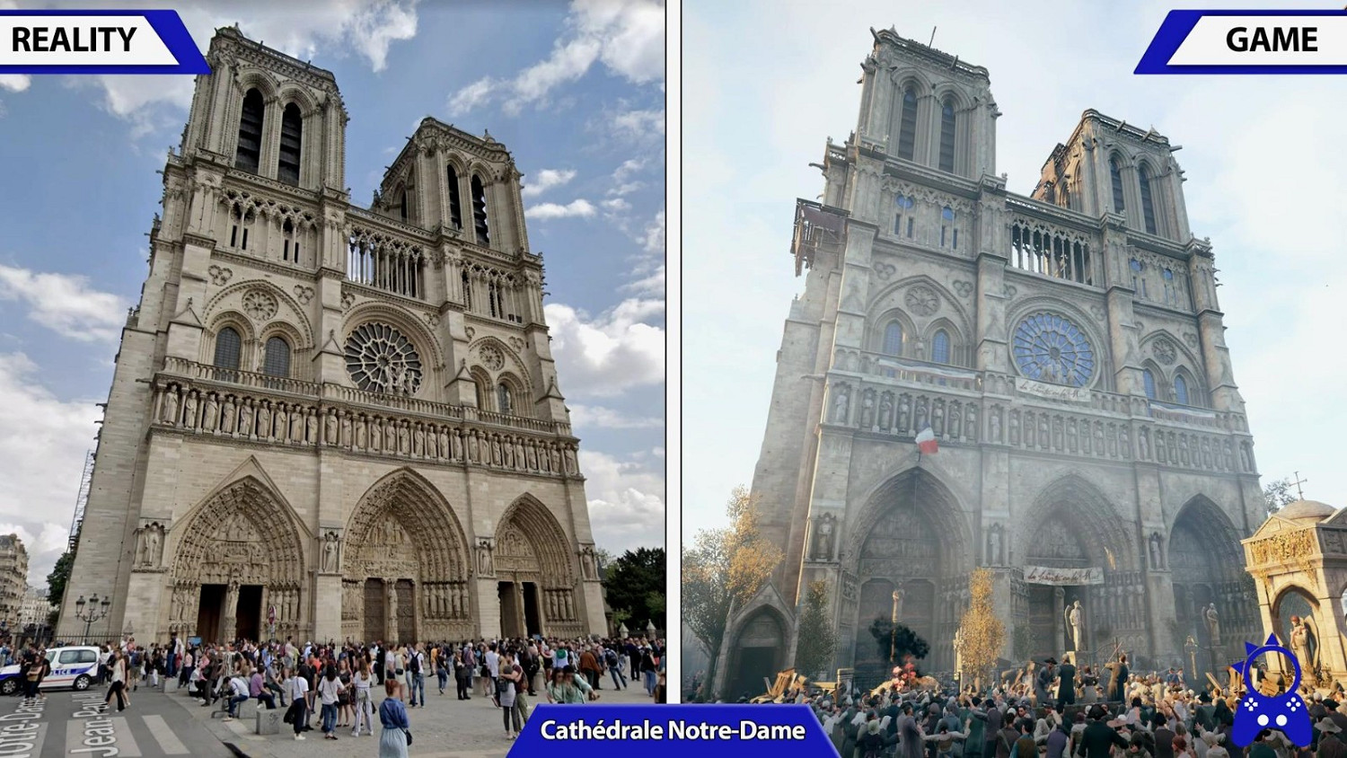 《刺客教條：大革命》遊戲與現實對比影片 極致還原巴黎