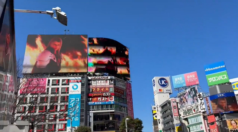 玩家曬出《FF重生》在日本澀谷宣傳廣告：十分震撼！