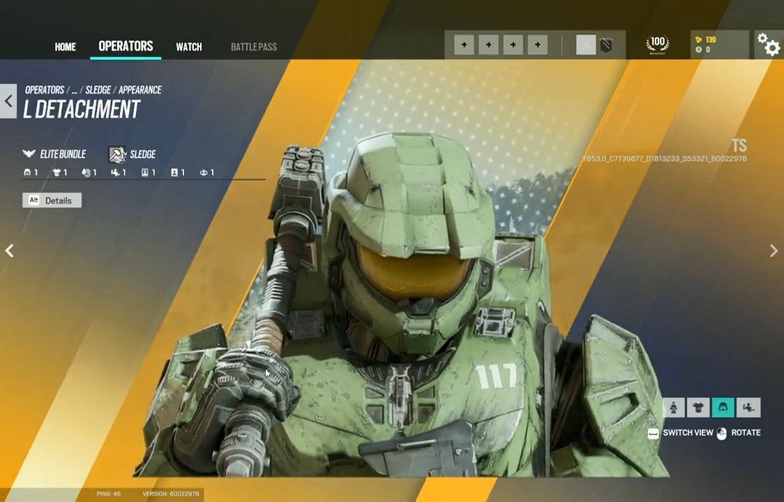 傳聞：《虹彩六號：圍攻行動》將推出士官長連動皮膚