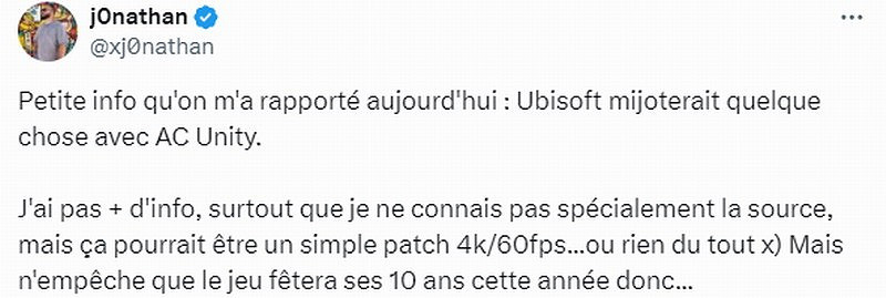 育碧將來有可能推出《刺客教條:大革命》復刻版 期待嗎? 育碧將來有可能推出《刺客教條:大革命》復刻版 期待嗎?