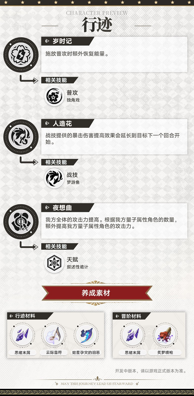 《崩壞：星穹鐵道》新角色花火和光錐角色前瞻