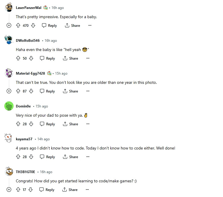 嬰兒也能開發遊戲？一位獨遊開發者的帖子意外成爆款