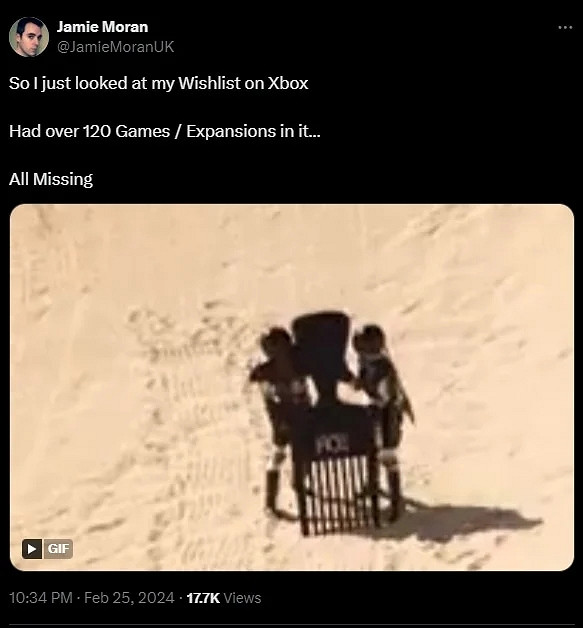 Xbox願望清單無故被清空的bug現在已經被修復了