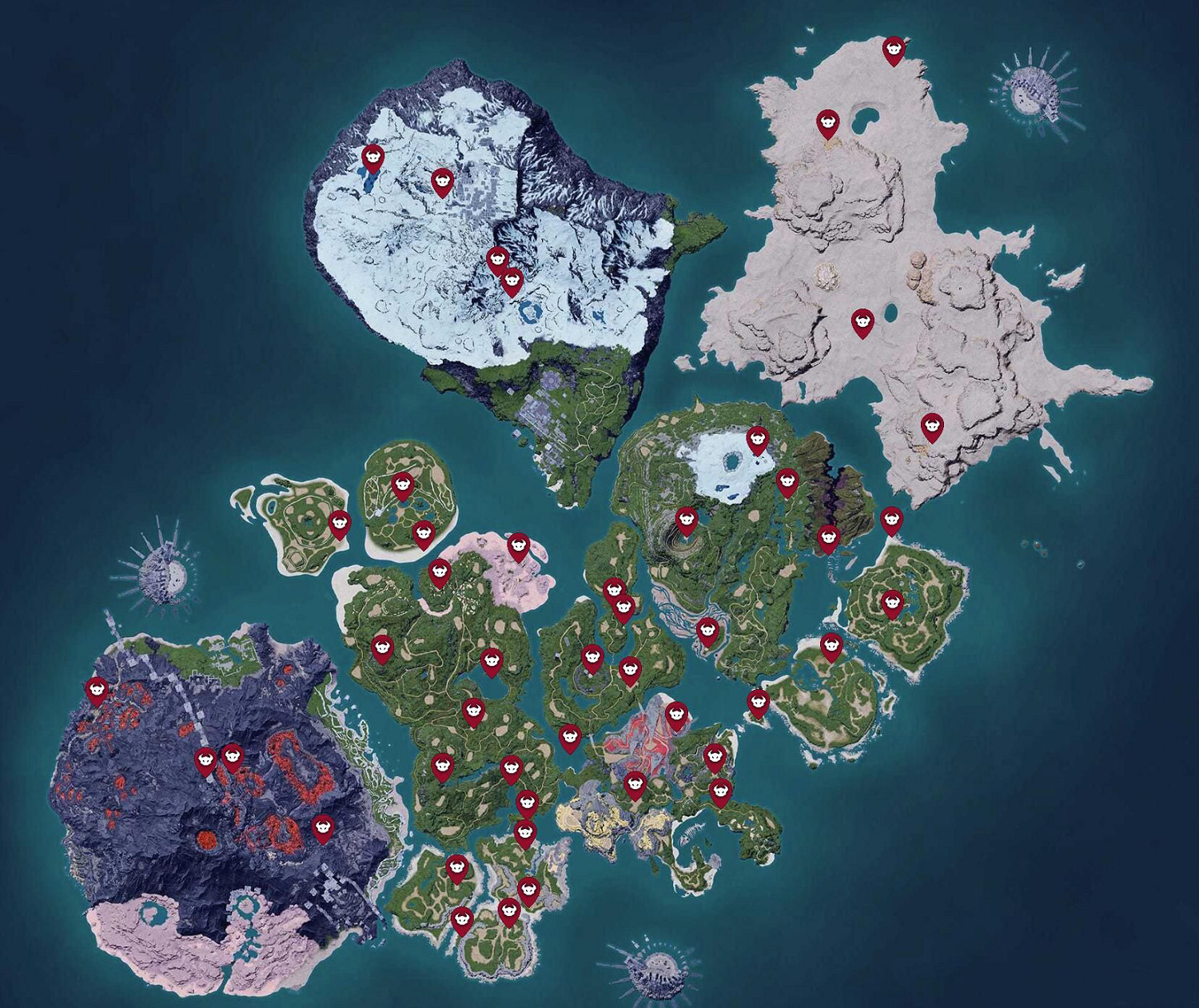 《幻獸帕魯》全Boss坐標匯總 《幻獸帕魯》全Boss坐標匯總