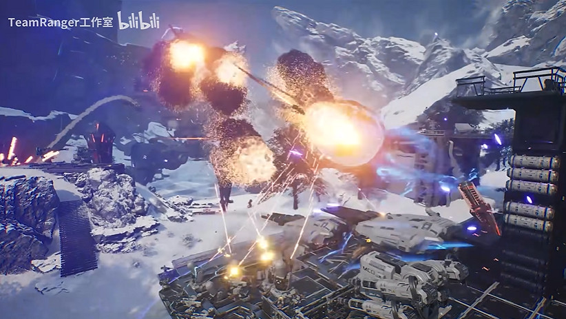 中國大陸研發FPS《重裝前哨》新實機公布：介紹炮塔和支援裝置