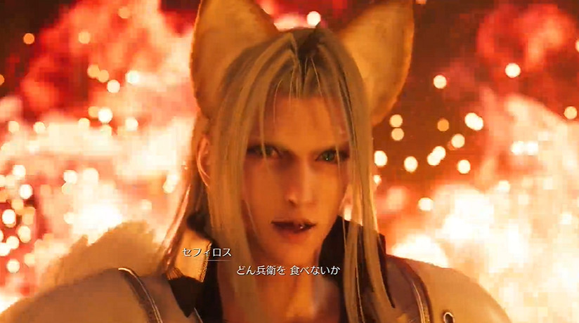 《FF7重生》連動日清咚兵衛：狐耳薩菲羅斯格外性感！