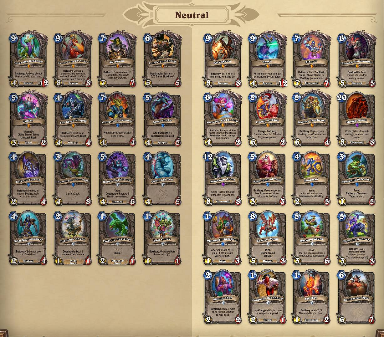 《爐石戰記》天馬年核心系列卡牌一覽 《爐石戰記》天馬年核心系列卡牌一覽