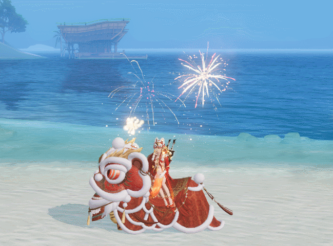 獅虎鬧春《劍俠世界3》龍年舞獅坐騎上線