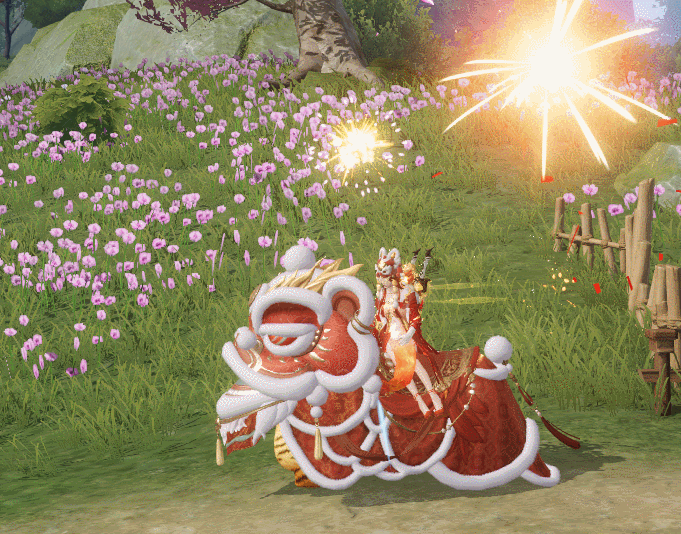 獅虎鬧春《劍俠世界3》龍年舞獅坐騎上線